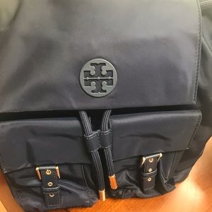 Tory Burch Nylon Flap Backpack